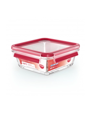 Emsa Clip'amp;Close Glass Food Container 0,8 L red nr 2