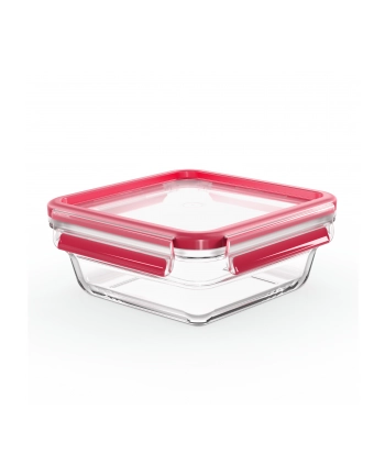Emsa Clip'amp;Close Glass Food Container 0,8 L red nr 1