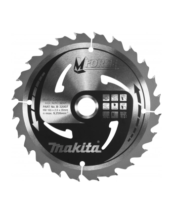 Makita B-32007 M-FORCE Saw Blade  165x20x24Z nr 1