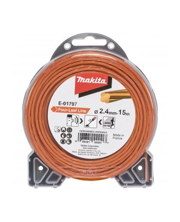 Makita E-01797   Mowing String Four Leaf 2,4mmx15m nr 1