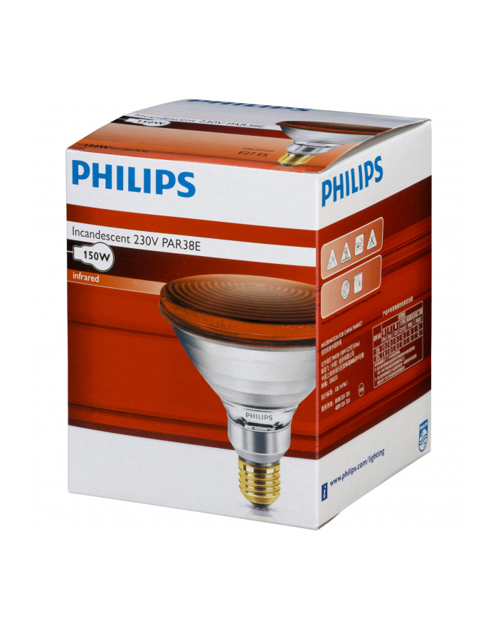 Philips infrared lamp PAR38 IR 150W E27 230V Red główny