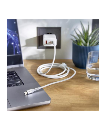 Intenso USB Cable C315C Nylon 1,5m Kolor: BIAŁY USB-C / USB-C 60W