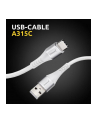 Intenso USB Cable A315C Nylon 1,5m Kolor: BIAŁY USB-A / USB-C 60W - nr 3