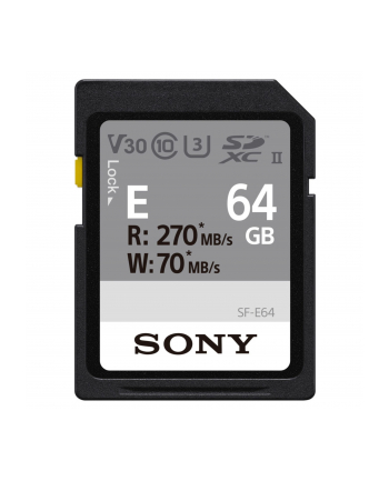 Sony SDXC E series          64GB UHS-II Class 10 U3 V30