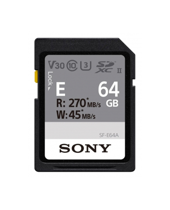 Sony SDXC E series          64GB UHS-II Class 10 U3 V30