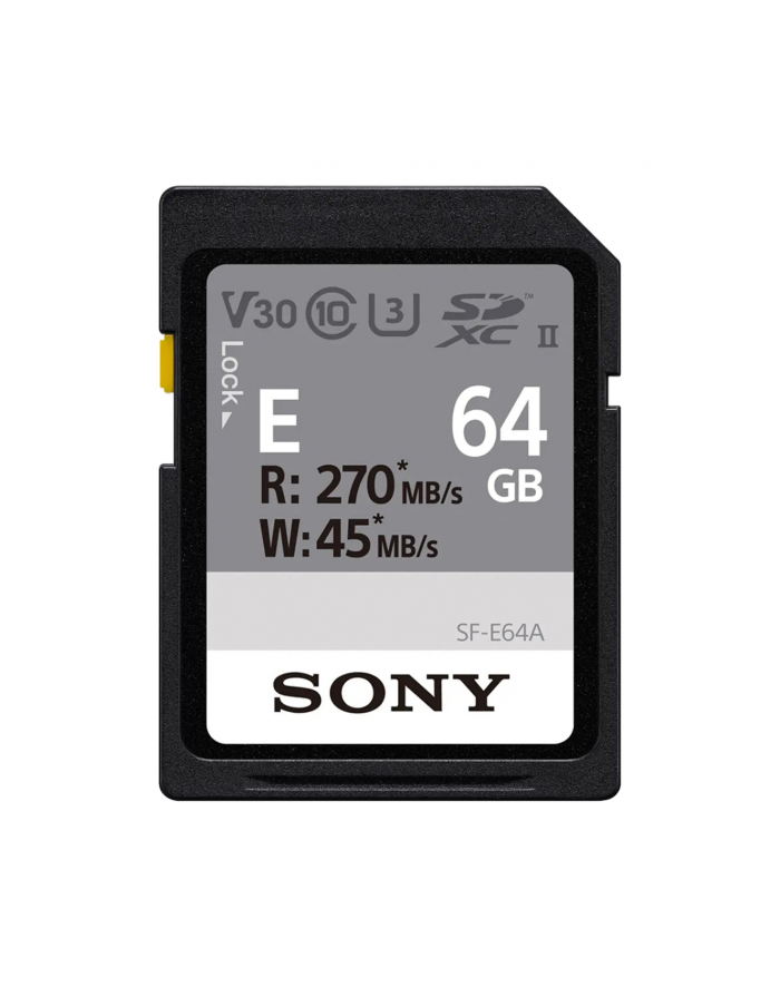 Sony SDXC E series          64GB UHS-II Class 10 U3 V30 główny
