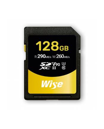 Wise SDXC UHS-II V90       128GB R:290MBs / W:260MBs   WI-SD-N128