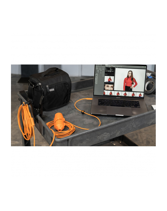 Tether Tools USB-C to Micro-B- Cable-System 9,40m right orange główny