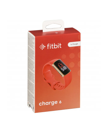 Fitbit Charge 6 coral band/champagne