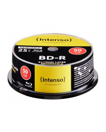 1x25 Intenso BD-R 50GB printable 6x Speed, Cakebox nr 1