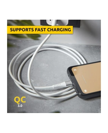 Intenso USB Cable A315C Nylon 1,5m Kolor: BIAŁY USB-A / USB-C 60W