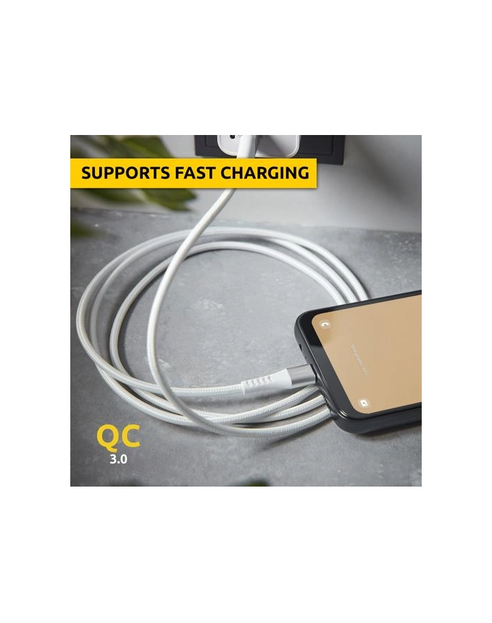 Intenso USB Cable A315C Nylon 1,5m Kolor: BIAŁY USB-A / USB-C 60W główny