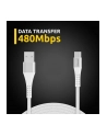 Intenso USB Cable A315C Nylon 1,5m Kolor: BIAŁY USB-A / USB-C 60W - nr 6