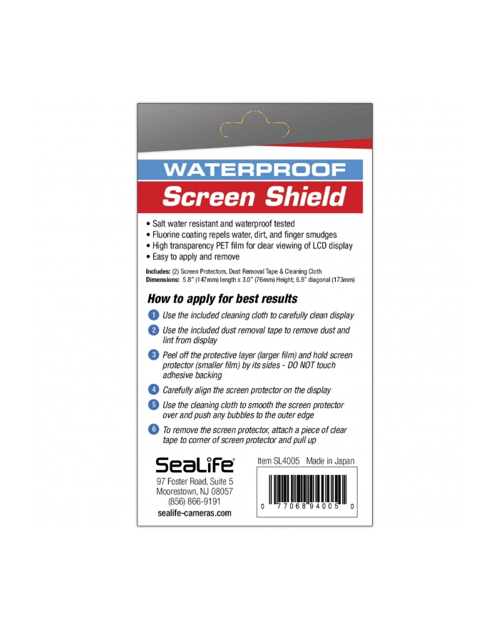 Sealife SportDiver Screen Pczerwonyector (SL4005) główny