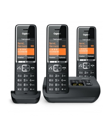 Gigaset COMFORT 550A trio Kolor: CZARNY/chrome nr 1