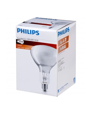 Philips infrared lamp BR125 IR 375W E27 230-250V CL nr 1