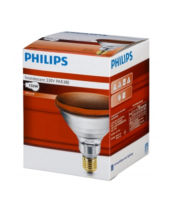 Philips infrared lamp PAR38 IR 150W E27 230V Red nr 1