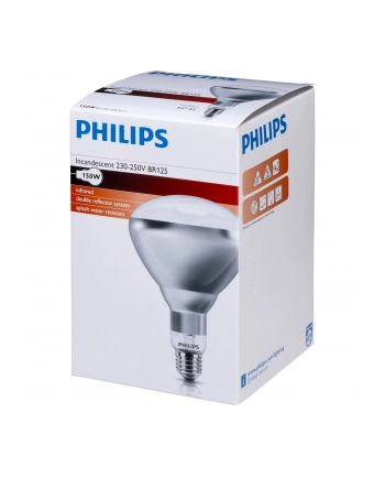 Philips infrared lamp BR125 IR 150W E27 230-250V CL nr 1