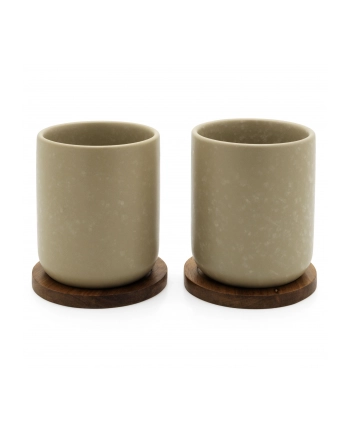 Bredemeijer Teebecher Umea 200ml beige with coaster        142025 nr 2