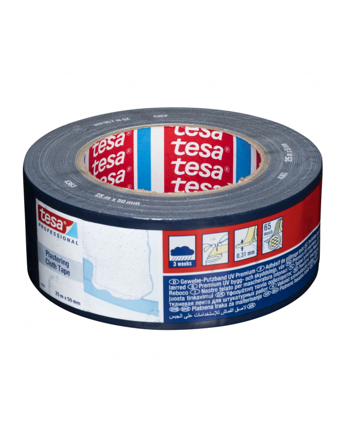 Tesa Plastering Cloth Tape 25m x 31mm blue 04363 główny