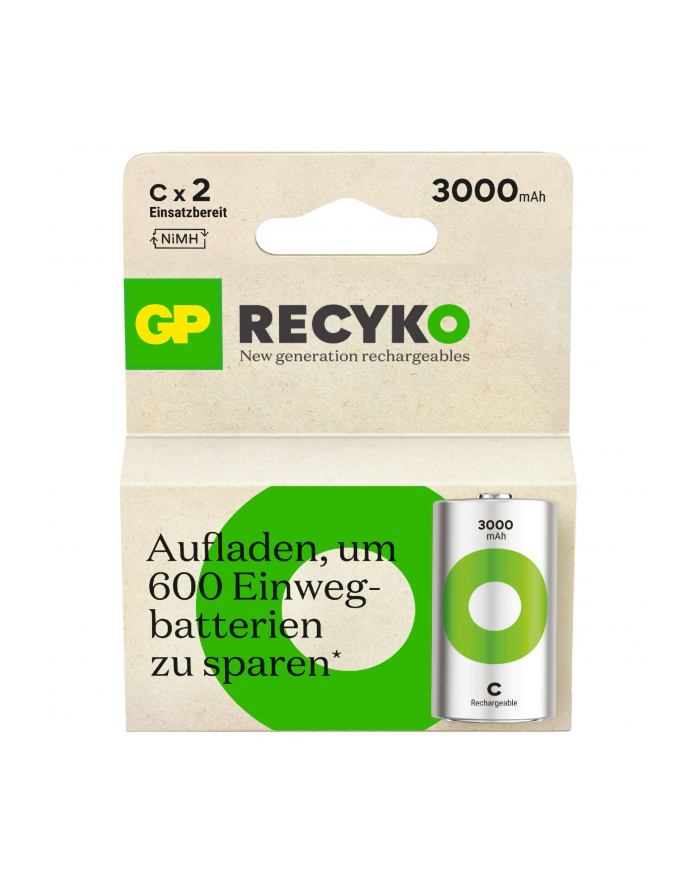 gp batteries 1x2 GP ReCyko NiMH Accus C Baby 3000mAH, ready to use główny