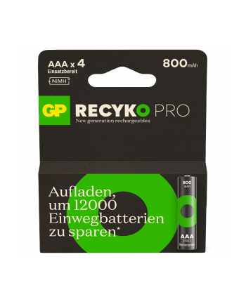 gp batteries 1x4 GP ReCyko Pro NiMH Battery AAA/Micro 800mAh Pro