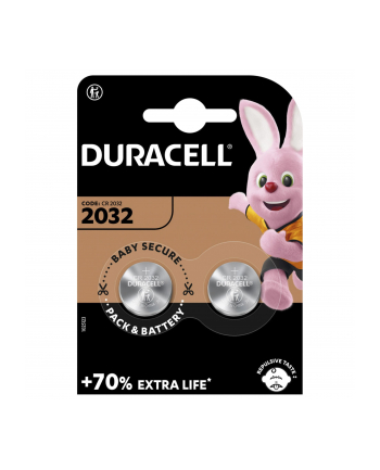 1x2 Duracell CR 2032 Lithium Coin Battery