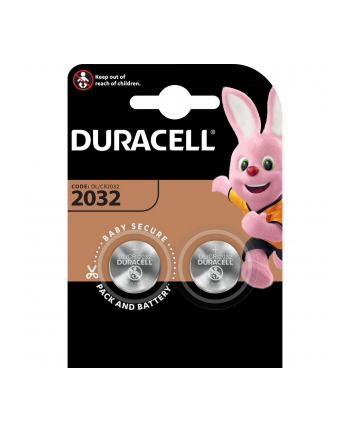 1x2 Duracell CR 2032 Lithium Coin Battery