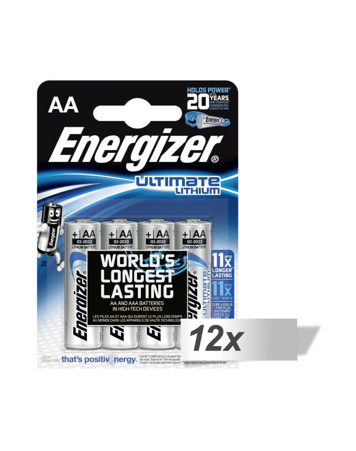 12x4 ENERGIZER Ultimate Lithium Mignon AA LR 6 1,5V główny