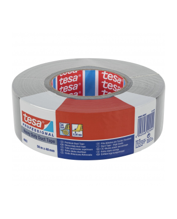 Tesa Duct Tape 50m x 48mm Heavy Duty Prof. silver 04663