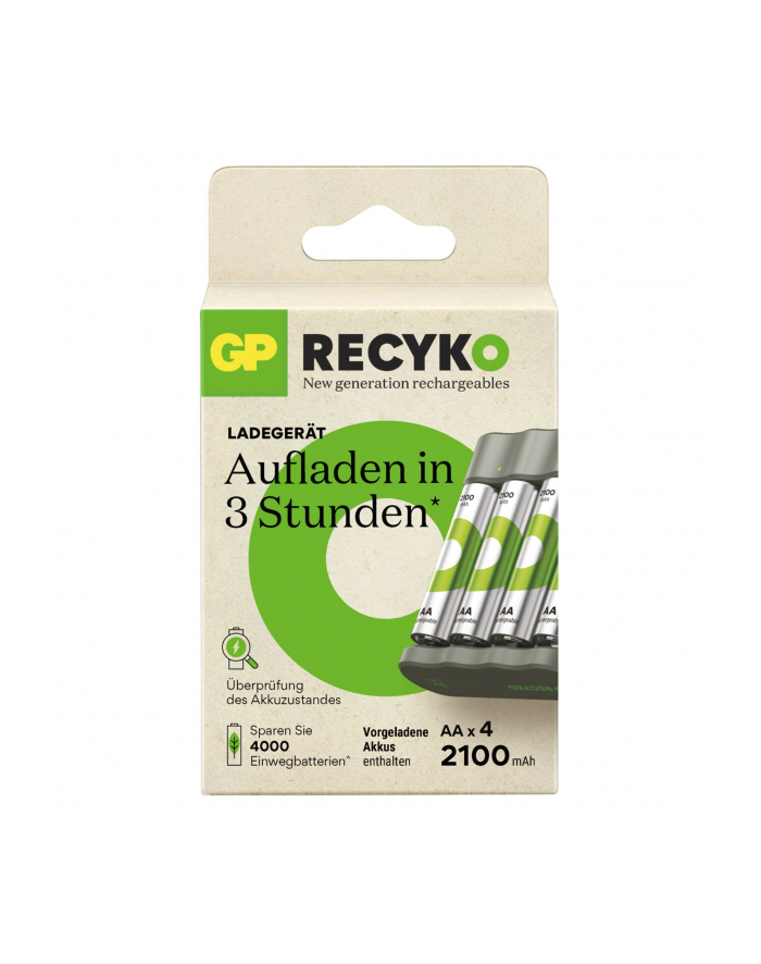 gp batteries GP ReCyko B441 4-Port USB-Model Charger incl.4xAA NiMh 2100mAh główny