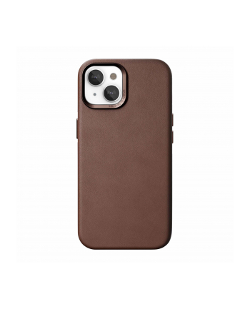 Woodcessories Bio Leather Case MagSafe iPhone 15 Plus Brown