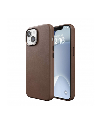 Woodcessories Bio Leather Case MagSafe iPhone 15 Plus Brown