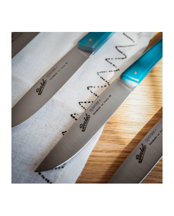 Berkel steak knife set 4-pcs. Color petrol blue nr 2
