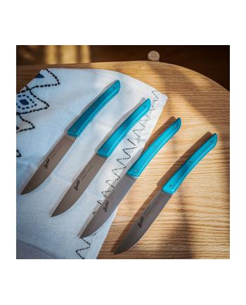 Berkel steak knife set 4-pcs. Color petrol blue nr 1