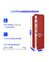 Bomann KGR 7328.1 red Retro Fridge-Freezer  188cm - nr 10