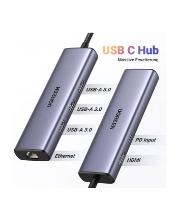 UGREEN Revodok USB-C Hub mit 4K HDMI, Ethernet, PD100W nr 2