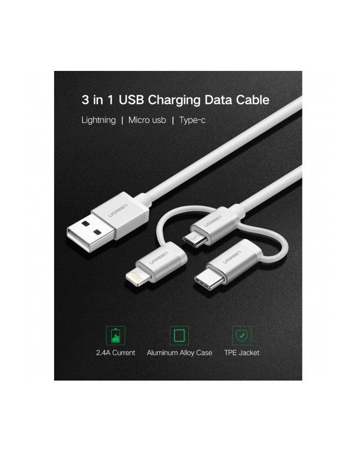 UGREEN 3-in-1 USB2.0-A Multifunction Cable główny