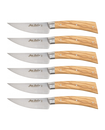 Jean Dubost Laguiole 6 pcs. Steak Knife Set, Olive