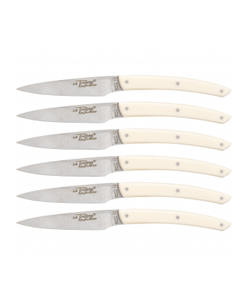 Jean Dubost Laguiole 6 pcs. Knife Set, Acrylic Ivory