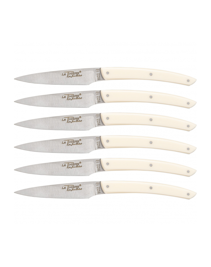 Jean Dubost Laguiole 6 pcs. Knife Set, Acrylic Ivory główny