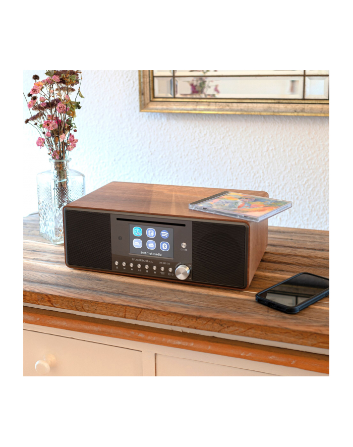 Albrecht DR 895 CD Hybrid Radio brown główny