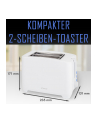 Bomann TA 6065 CB Kolor: BIAŁY 2 Slice Toaster - nr 2