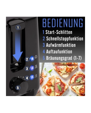 Bomann TA 6065 CB Kolor: CZARNY 2 Slice Toaster nr 2
