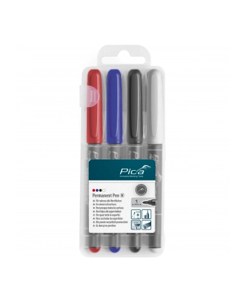 pica-marker Pica Permanent-Pen 1,0mm assorted with Instant-White-Pen nr 1