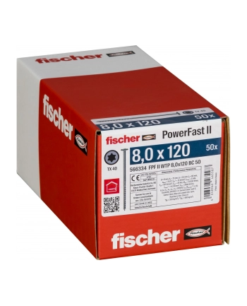 Fischer PowerFast II 8,0x120 TK TX TG blvz 50 nr 1