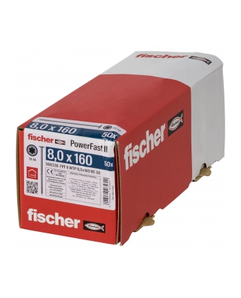 Fischer PowerFast II 8,0x160 TK TX TG blvz 50 nr 1