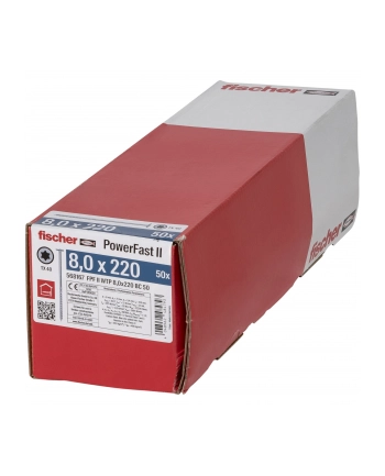 Fischer PowerFast II 8,0x220 TK TX TG blvz 50 nr 1