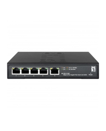 level one LevelOne GES-2105P Hilbert 5-Port Gigabit PoE Smart Switch