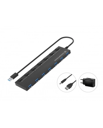 Conceptronic HUBBIES19BP  7-Port USB 3.0-Hub with Power Adapter nr 2